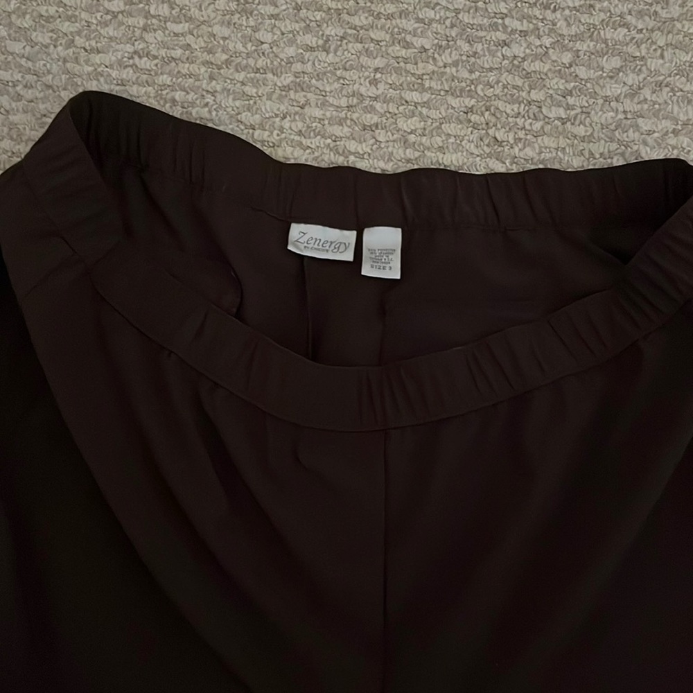 Chicos pull on chocolate brown athletic pants